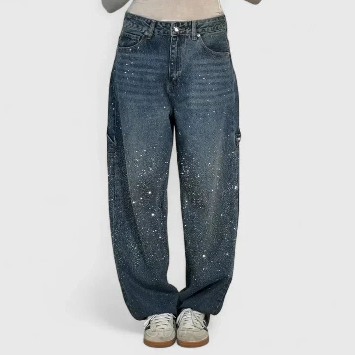 Women's High-Waisted Wide-Leg Jeans
