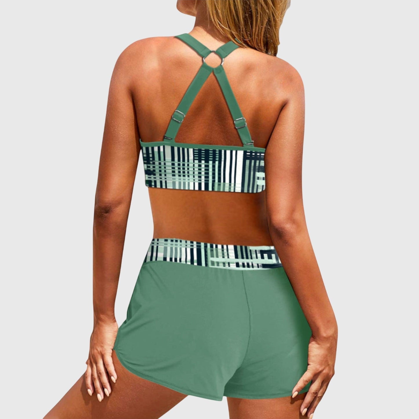 Tankini Shorts Two Piece Set