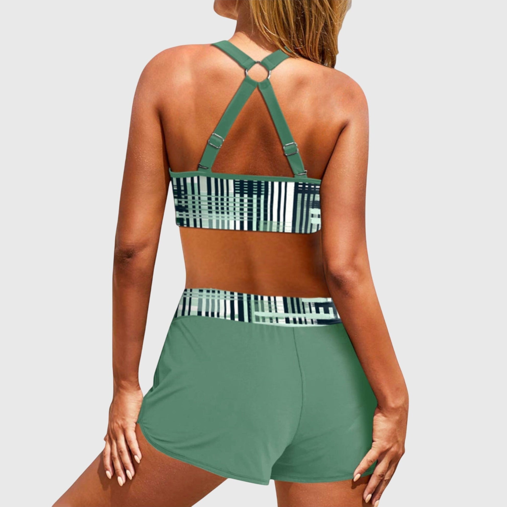 Tankini Shorts Two Piece Set