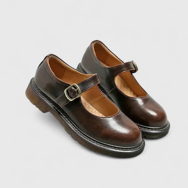 Women's Leather Platform Mary Janes