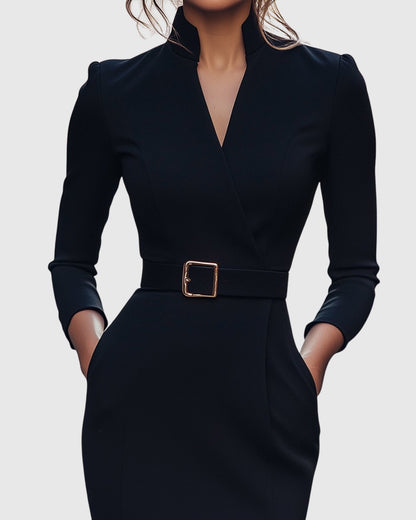 Long Sleeve Bodycon Midi Dress