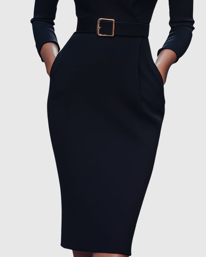 Long Sleeve Bodycon Midi Dress