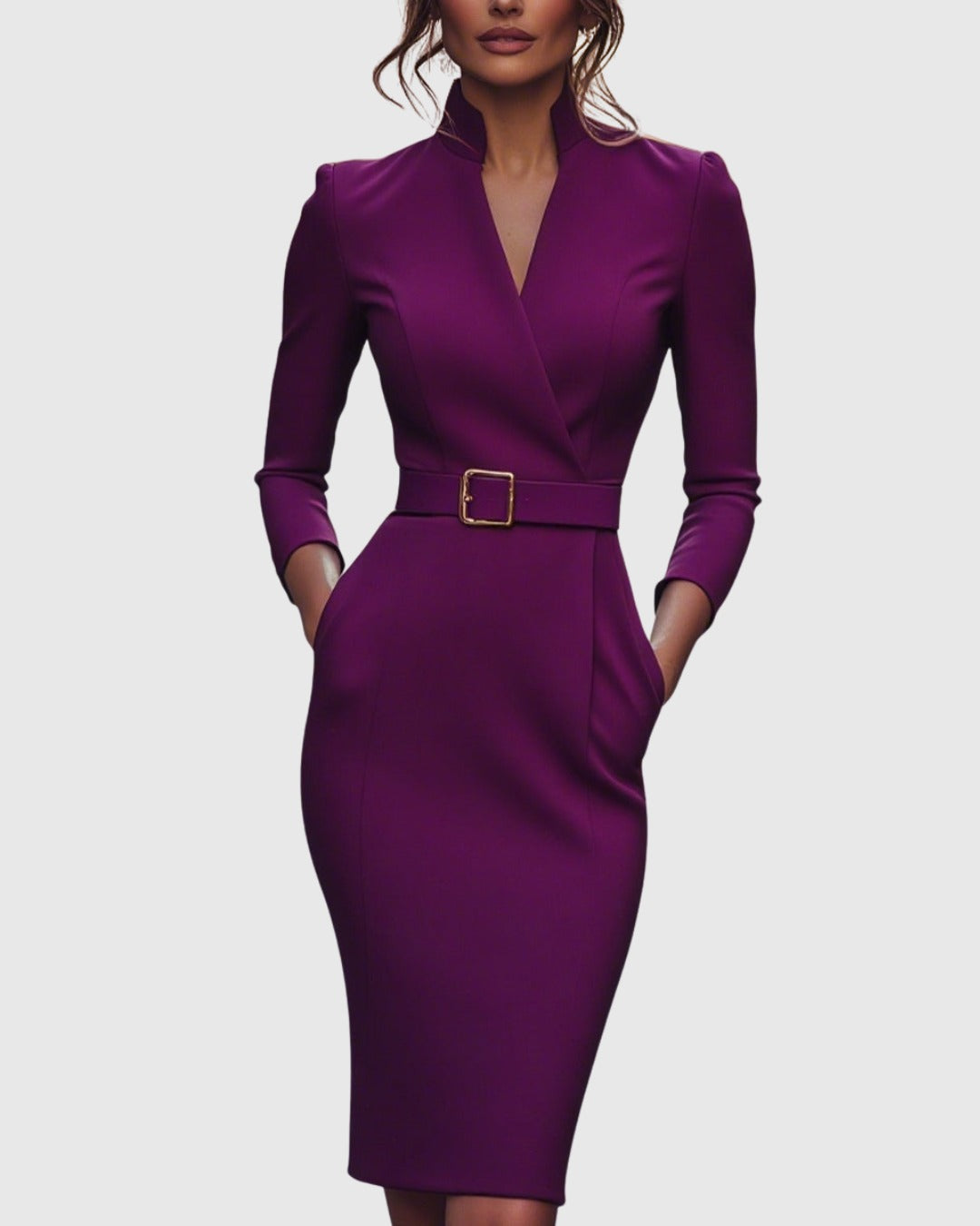 Long Sleeve Bodycon Midi Dress