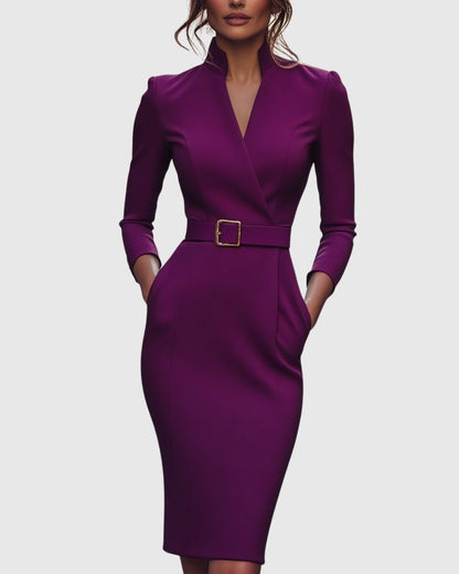 Long Sleeve Bodycon Midi Dress