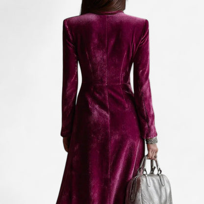 Pleated Midi Dress
