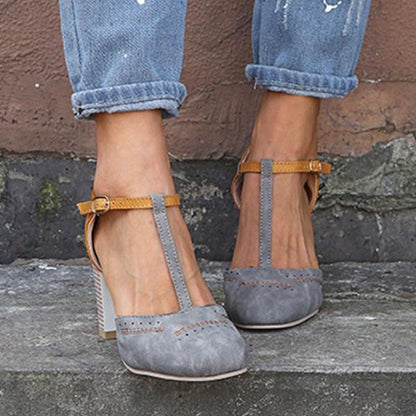 Block Heel Mary Janes