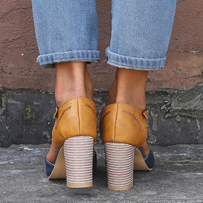 Block Heel Mary Janes