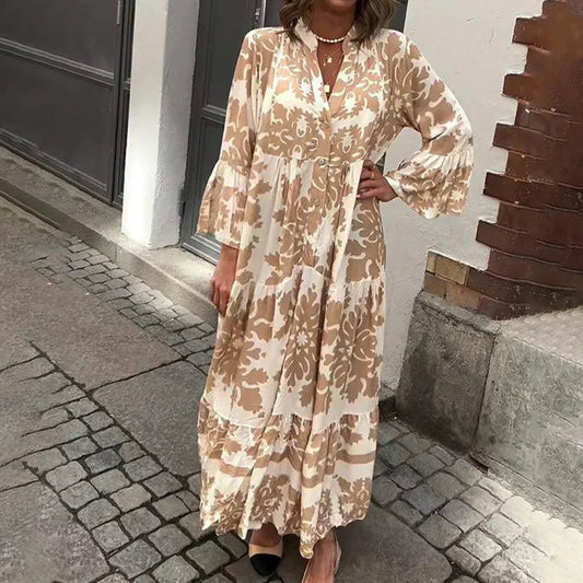 Women's Maxi Dress - Brown