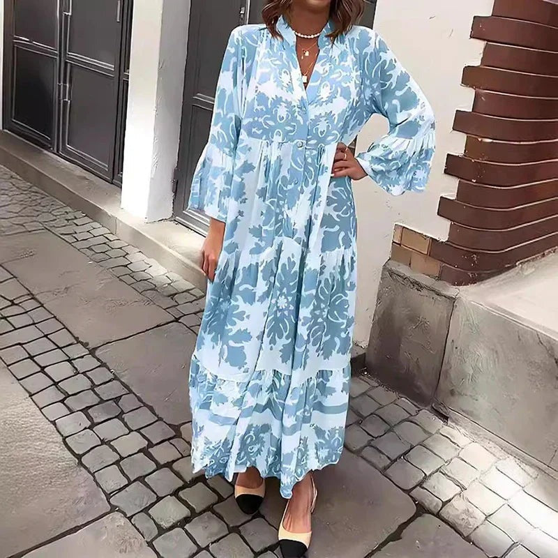 Women's Maxi Dress - Blue