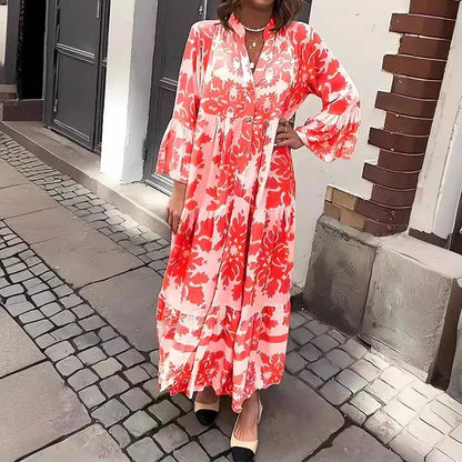 Women's Maxi Dress - Red