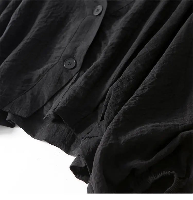 Women's Oversized V-Neck Blouse