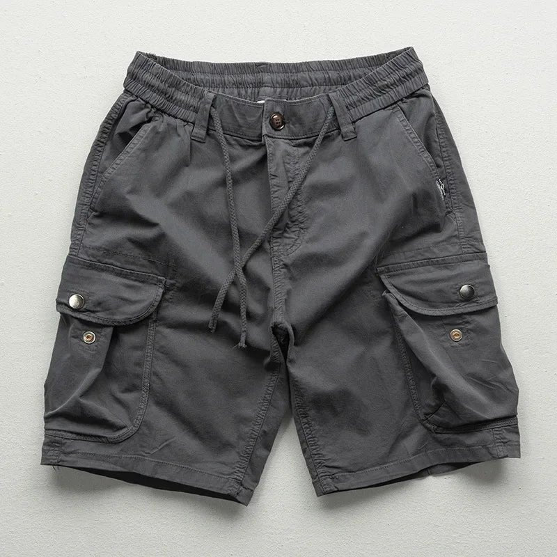 Men's Cotton Twill Cargo Shorts - Grey