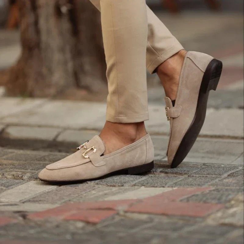 Men's Suede Horsebit Loafers