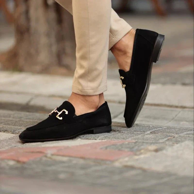 Men's Suede Horsebit Loafers