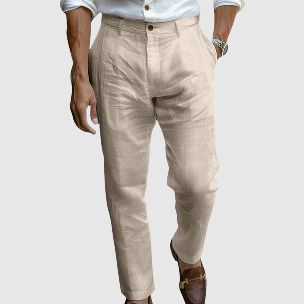 Pleated Wide Leg Pants - Khaki