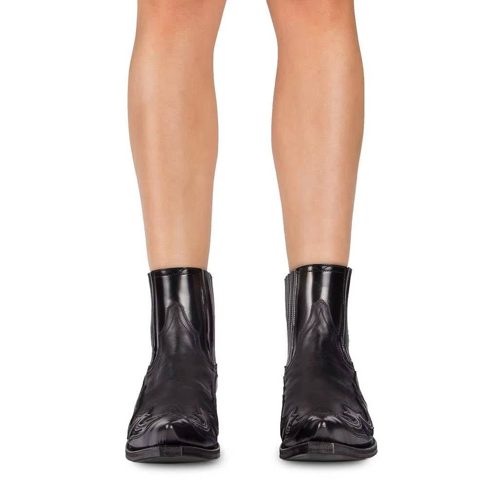 Western Cowboy Ankle Boots