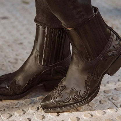 Western Cowboy Ankle Boots