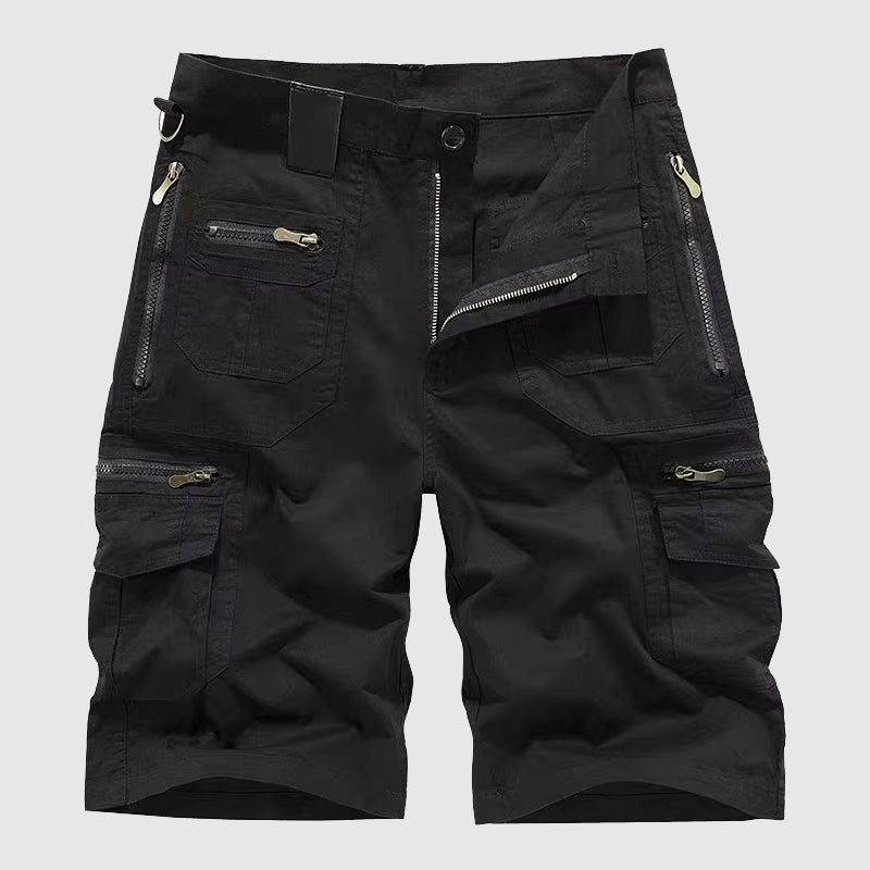 Casual Cargo Shorts - Black