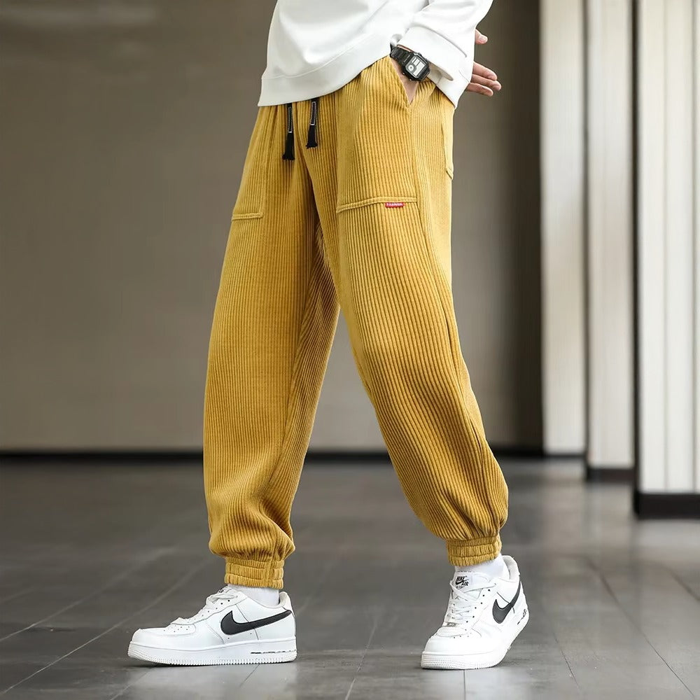 Tapered Cargo Jogger Pants - Yellow