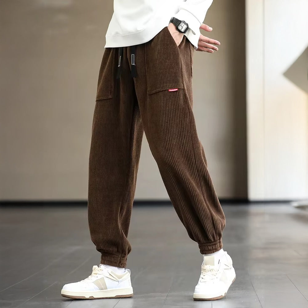 Tapered Cargo Jogger Pants - Coffee