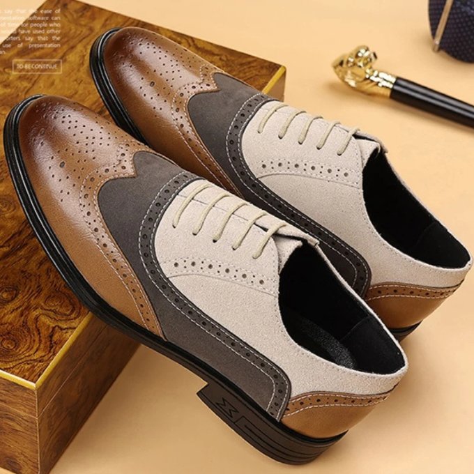 Men's Leather Brogue Oxfords