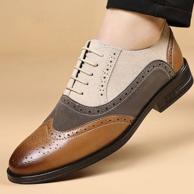 Men's Leather Brogue Oxfords