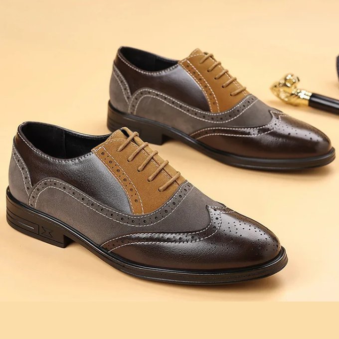 Men's Leather Brogue Oxfords