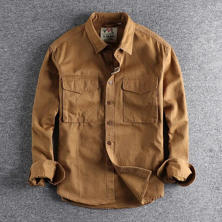 Men's Shirt Jacket - Khaki