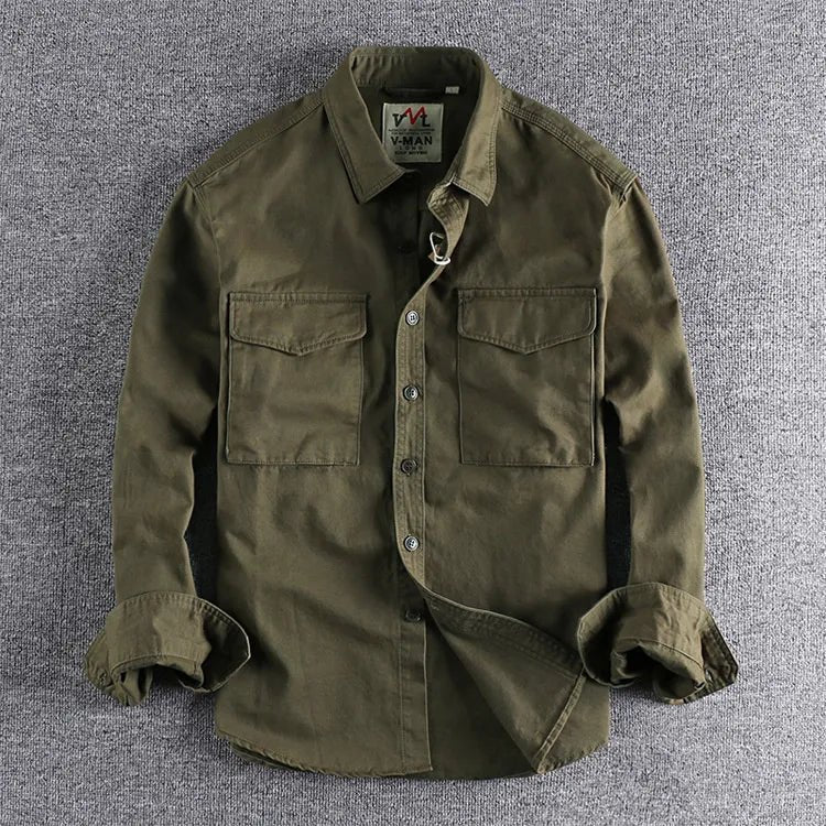 Men's Shirt Jacket - Military Green