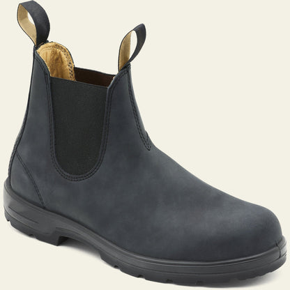 Leather Chelsea Boots - Grey