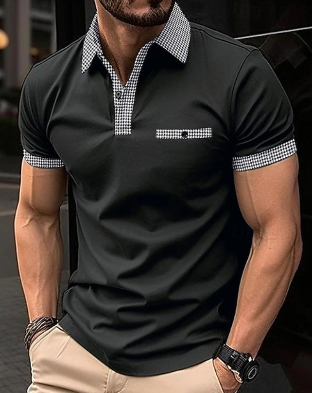 Men's Slim Polo Shirt - Black