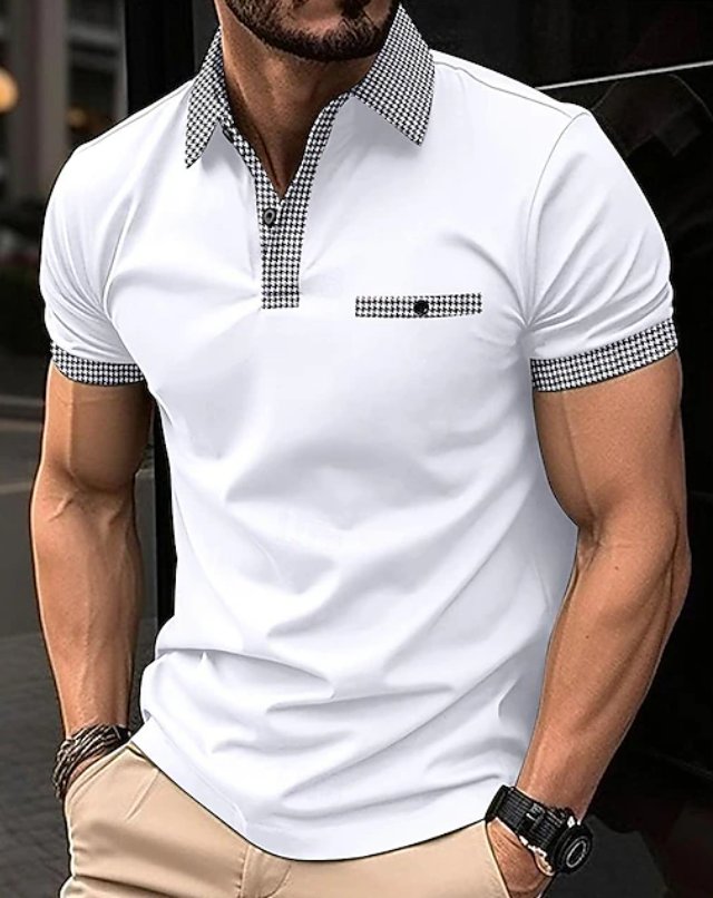 Men's Slim Polo Shirt - White