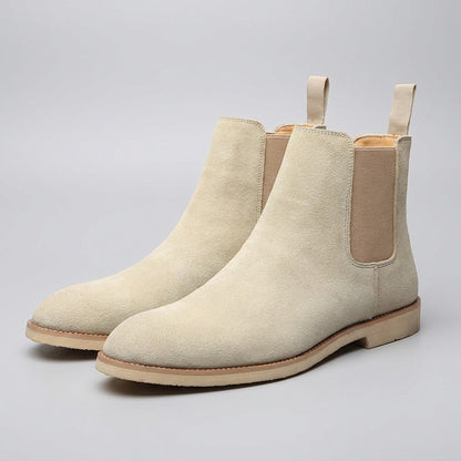 Chelsea Ankle Boots - Beige