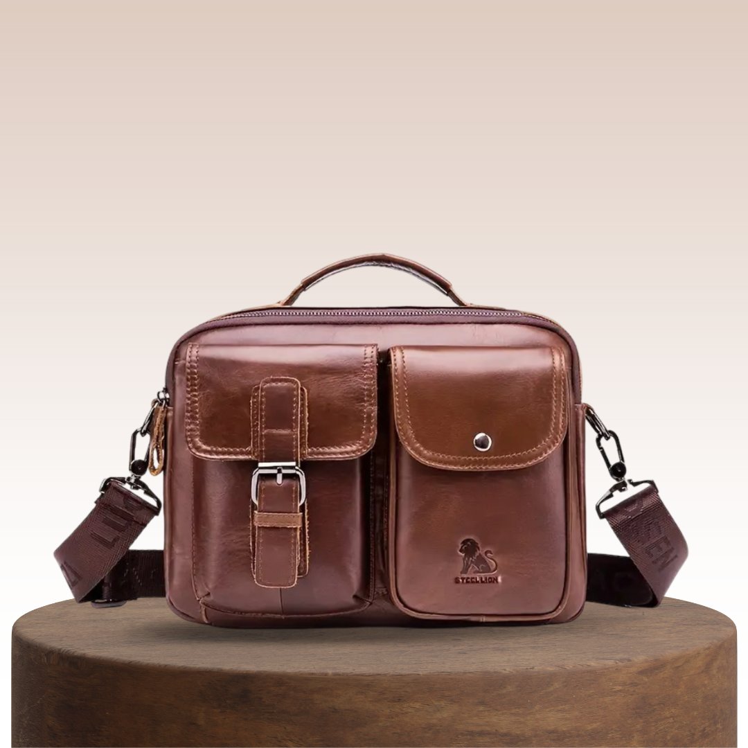 Men's Leather Messenger Bag