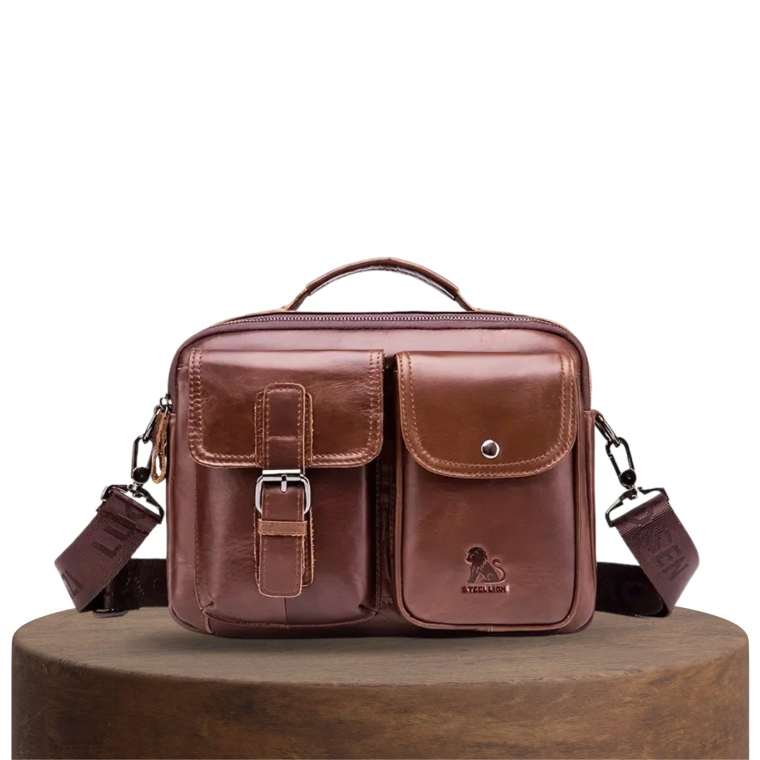 Men's Leather Messenger Bag