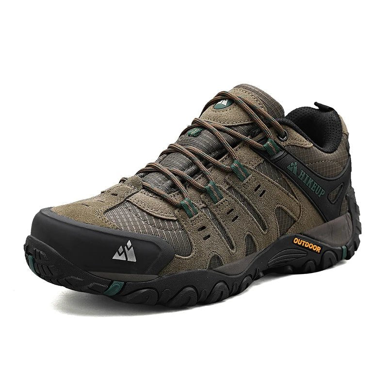 Men's Suede Hiking Shoes - Khaki