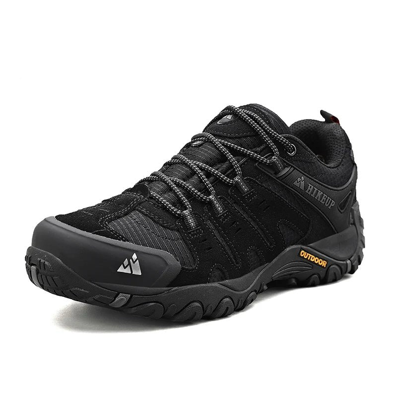 Men's Suede Hiking Shoes - Black