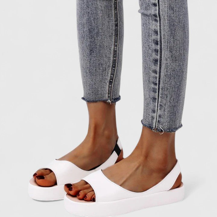 Women's Faux Leather Platform Sandals