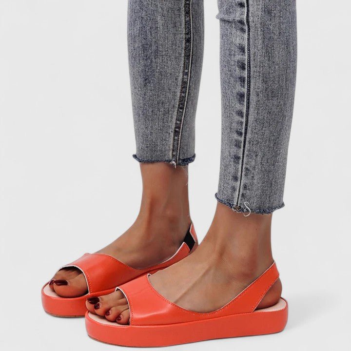 Women's Faux Leather Platform Sandals