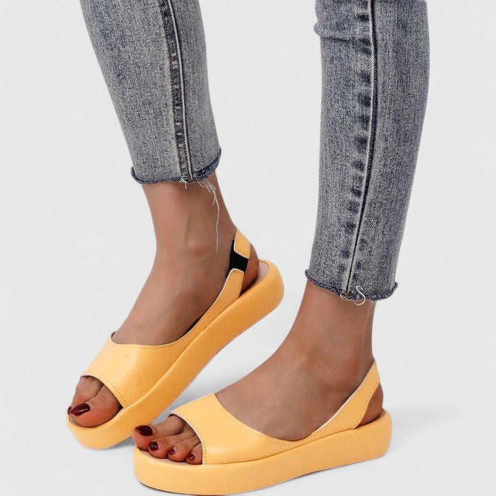 Women's Faux Leather Platform Sandals