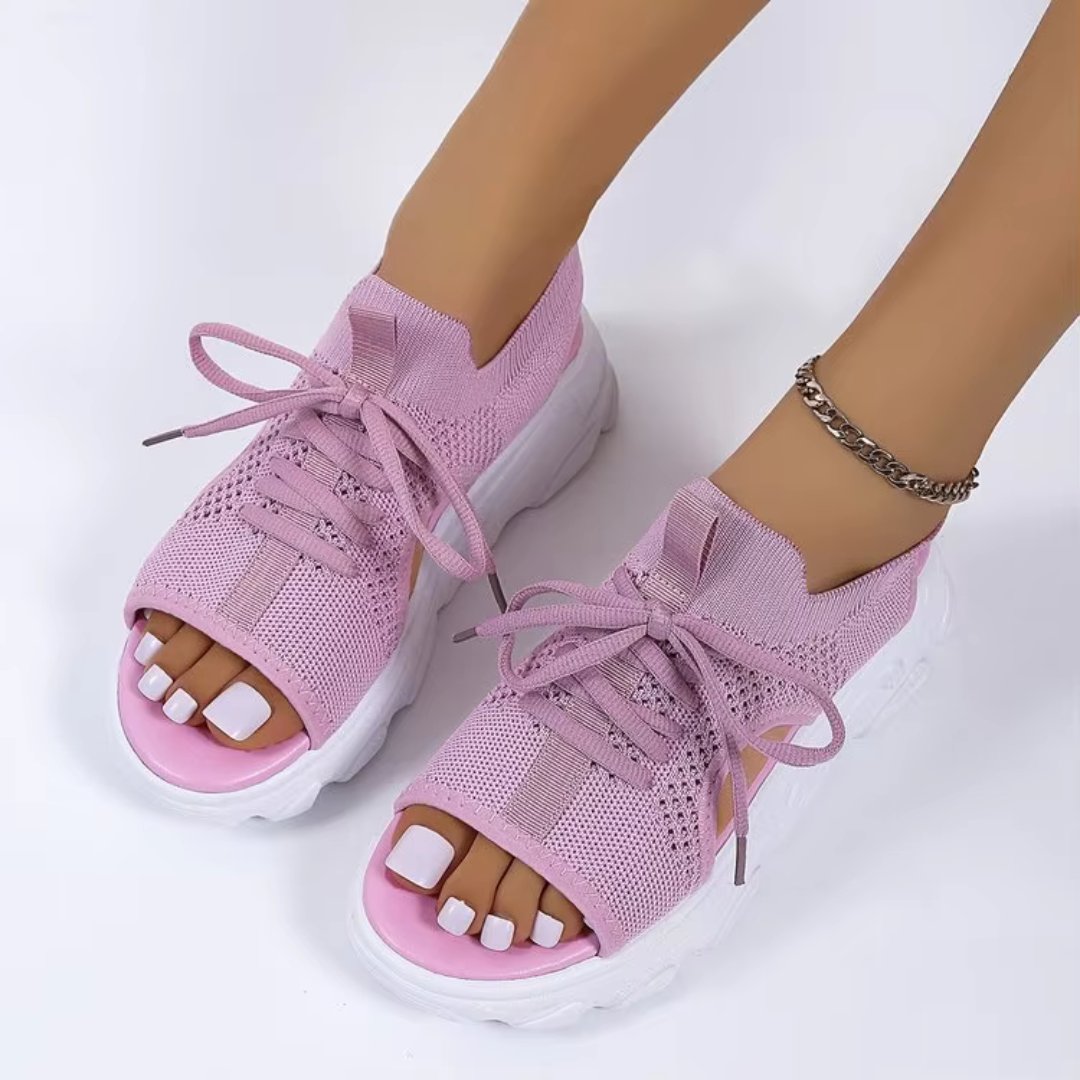 Women's Knit Sneaker Sandals - Pink