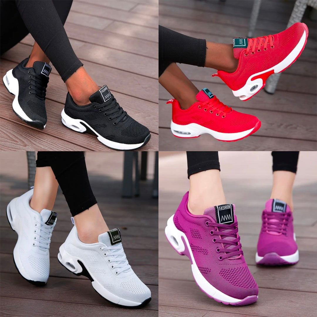 Chunky Running Sneakers - White