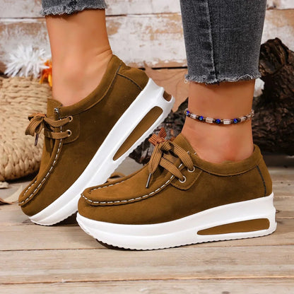 Platform Sneakers - Brown