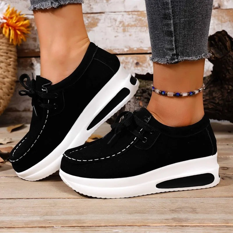 Platform Sneakers - Black
