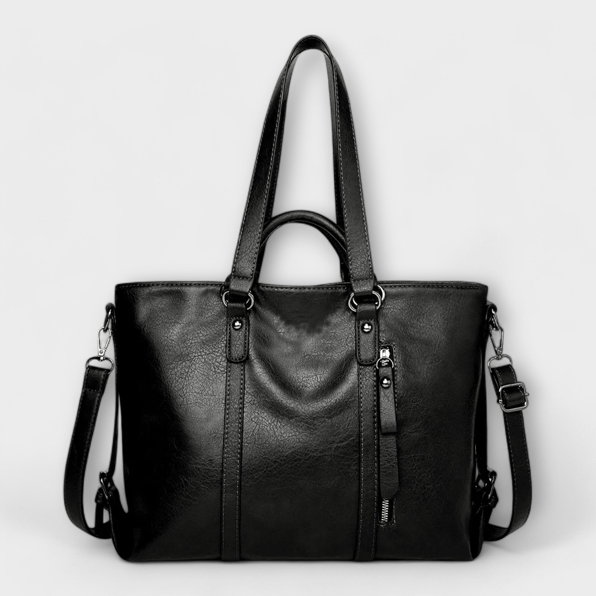 Women's Oversized Faux Leather Tote Bag
