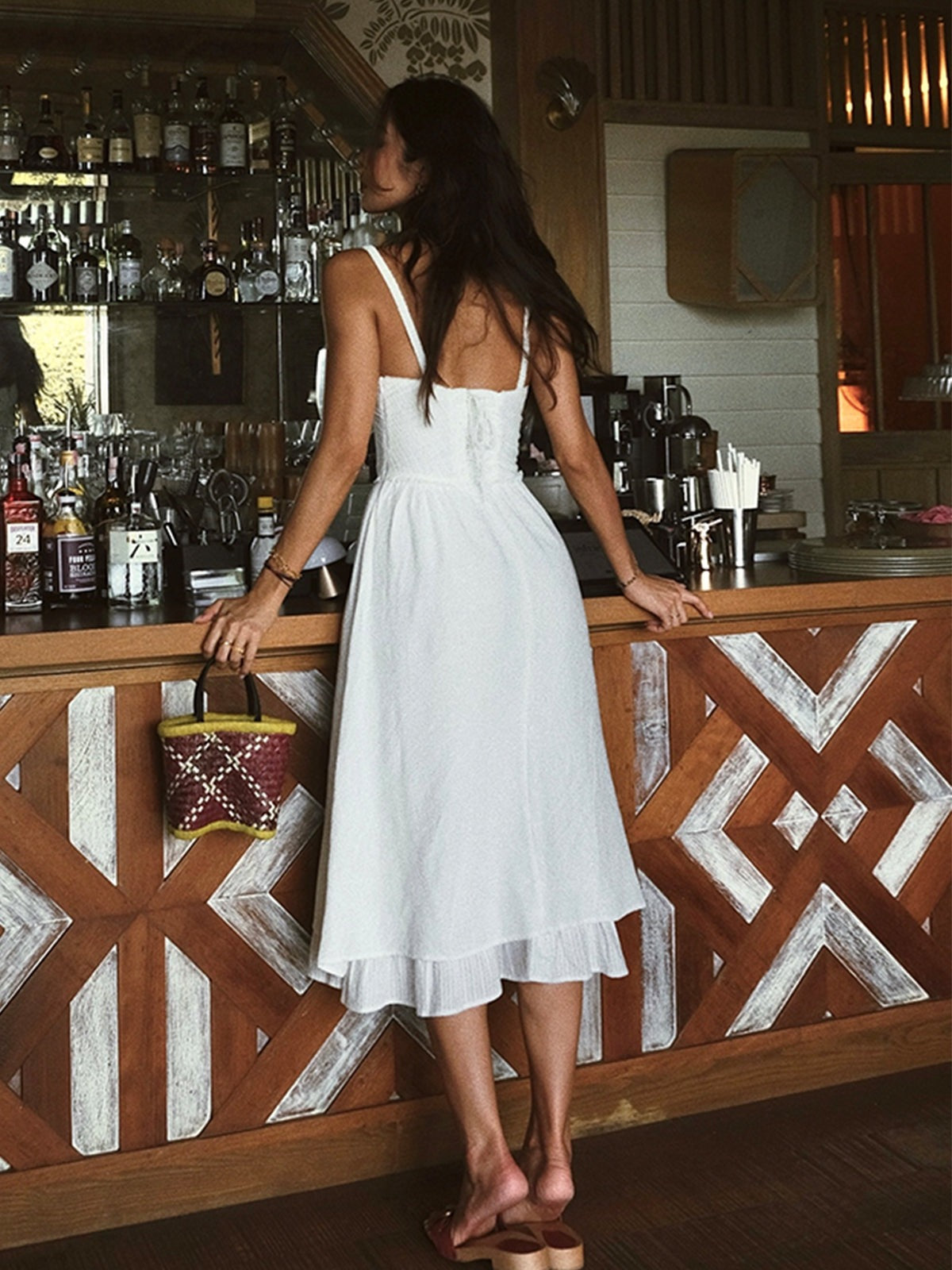 Ruched Midi Sundress