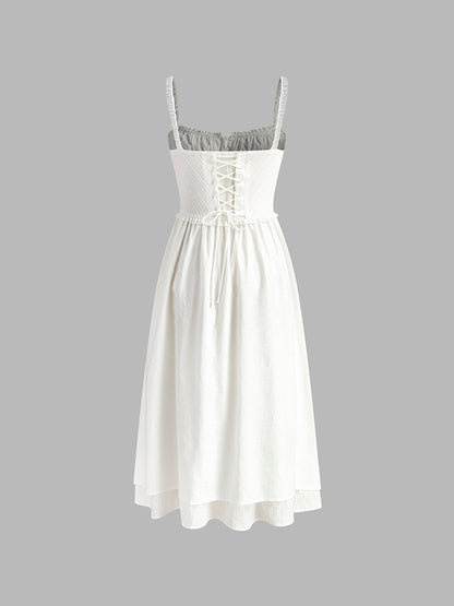 Ruched Midi Sundress