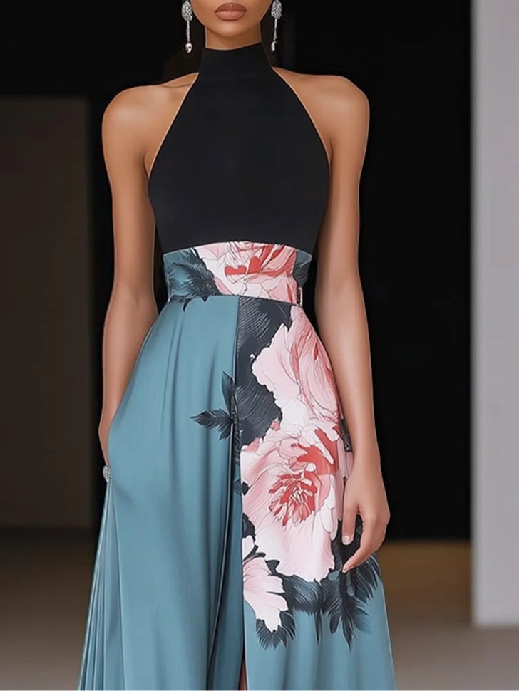 Floral Wedding Guest Maxi Dress