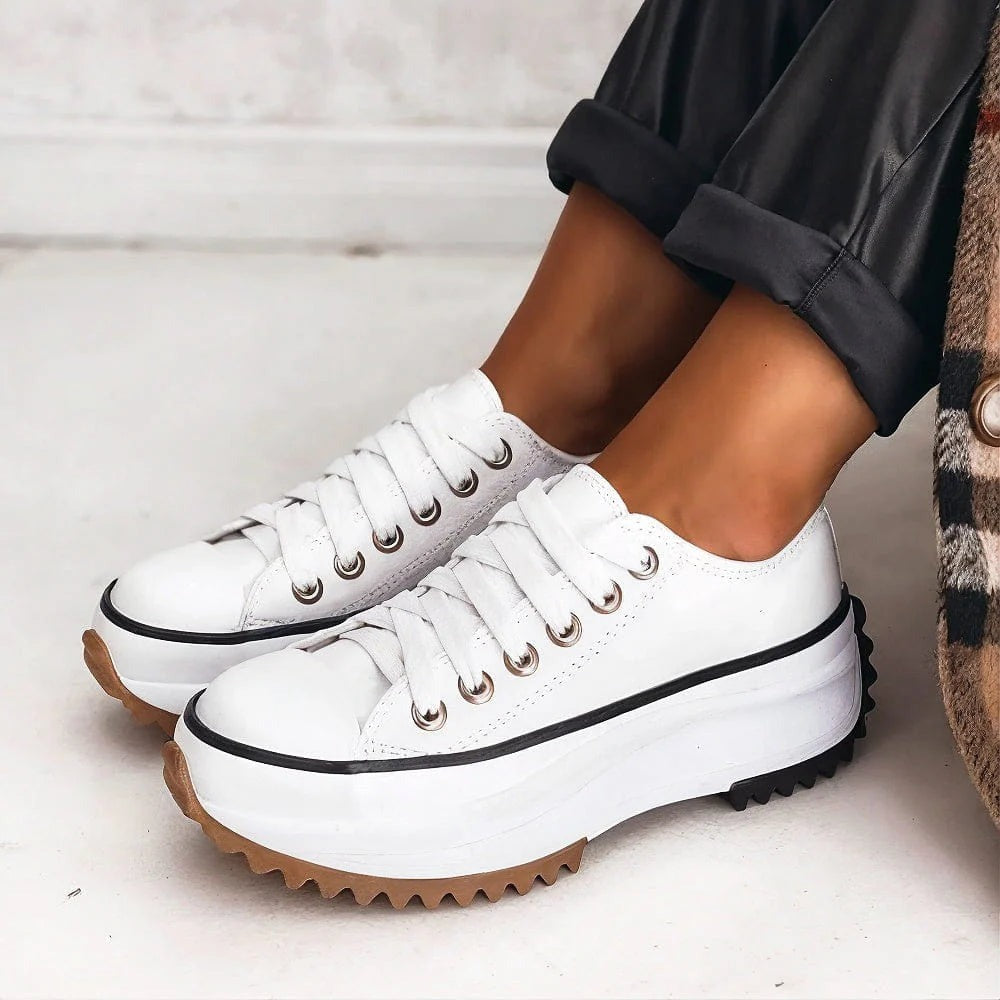 Chunky Platform Sneakers - White