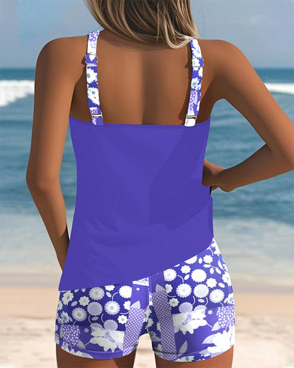 Floral Tankini Swimsuit Set